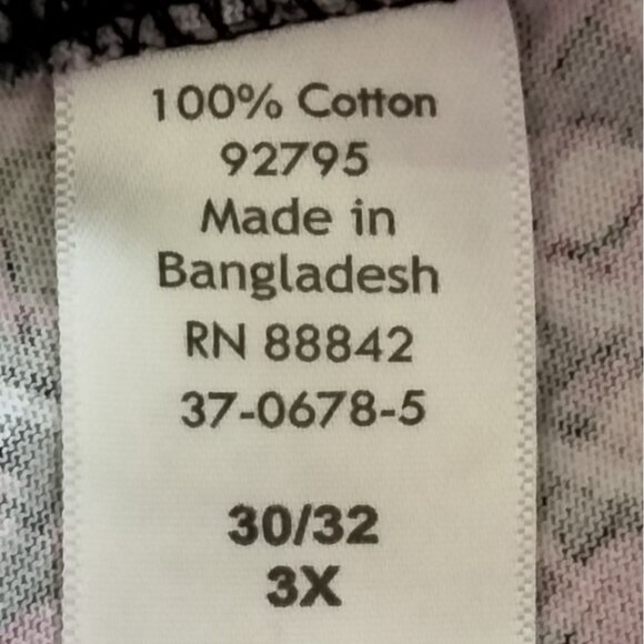 Roamans Plus Size 3X Swing Tunic Top Pink Black Floral Casual Womens - Picture 7 of 8